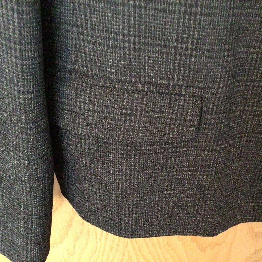Alfani Petite - Black & Gray Plaid Blazer - Picture 3 of 7